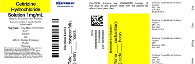 Cetirizine Hydrochloride Solution 1mg/ml (189 C2 Childrens All Day Allergy Image)